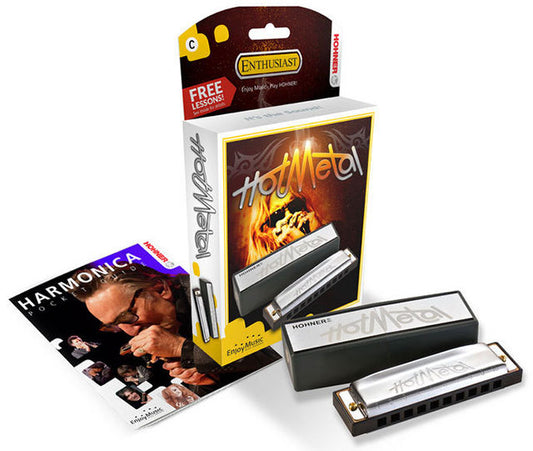 Hohner Hot Metal Harmonica Key C