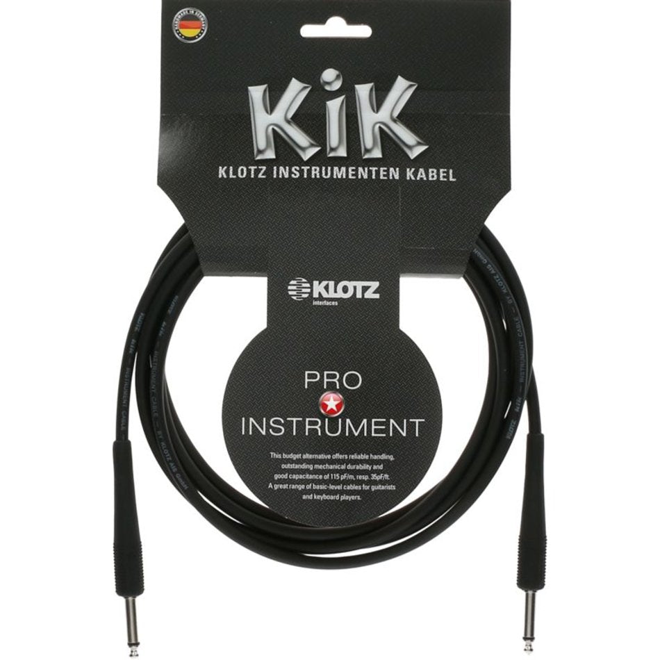 006M INSTRUMENT CABLE BLACK NICKEL CONNECTORS