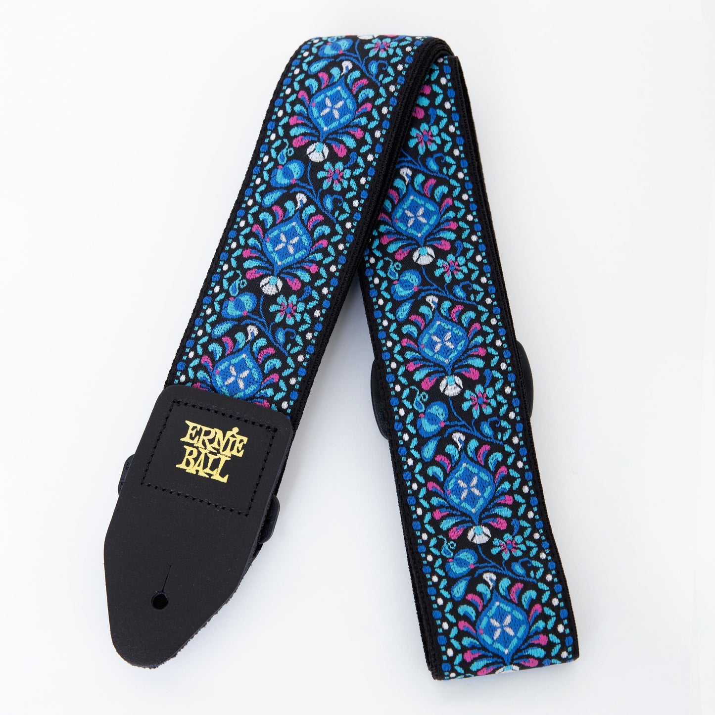 INDIGO ORCHID WOVEN JACQUARD STRAP