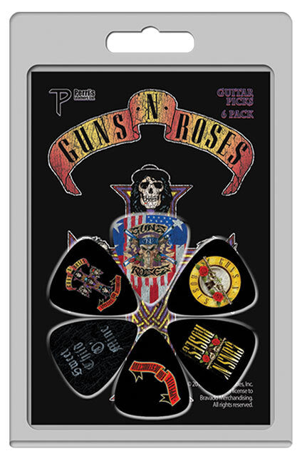 Perris 6-Pack Guns N Roses Licensed Guitar Picks Pack