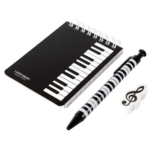 100K STATIONERY SET NOTEBOOK W/PENCIL ERASER KEY