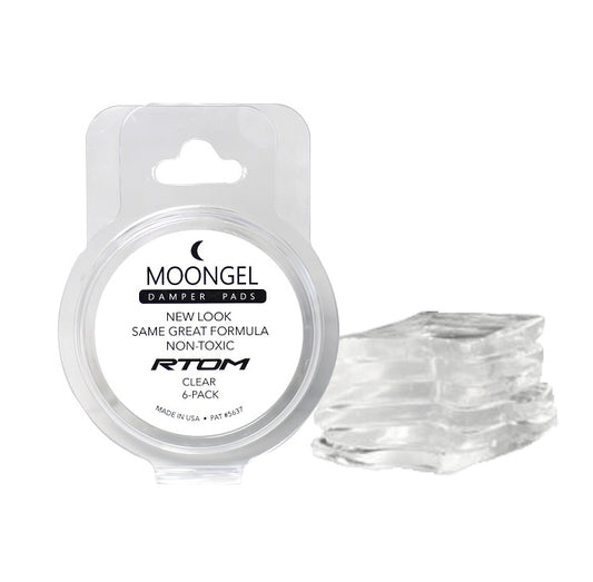 MOONGEL DRUM DAMPERS 6PK CLEAR MGC