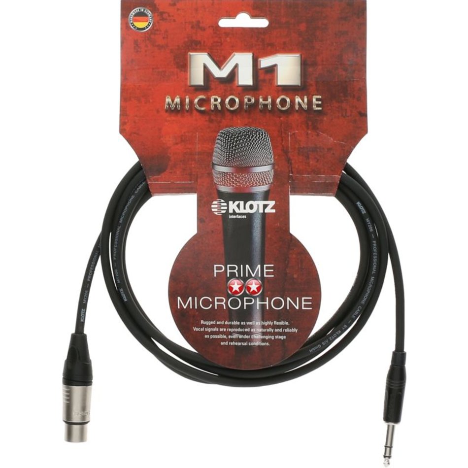 M1 MICROPHONE 5M FEMALE XLR TO 1/4 JACK BALANCE