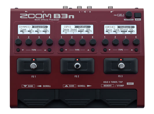 ZOOM B3N BASS EFFECTS & AMP SIMULATOR