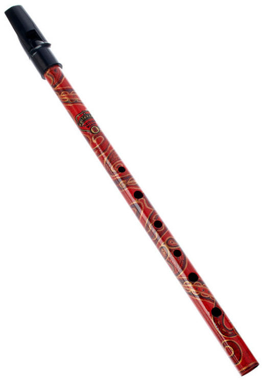 Generation Boho Designer English Tin Penny Whistle in Gaslight Red (D)