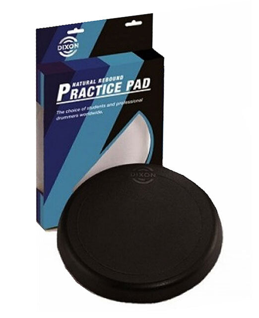 Dixon 8" Rubber Drum Practice Pad in Black - Pk 1