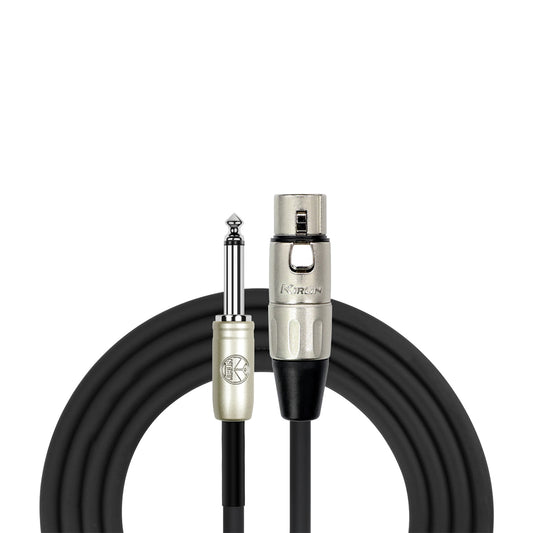 Kirlin MP482PR-20 Fem XLR to 1/4 inch Jack Microphone Cable 20Ft