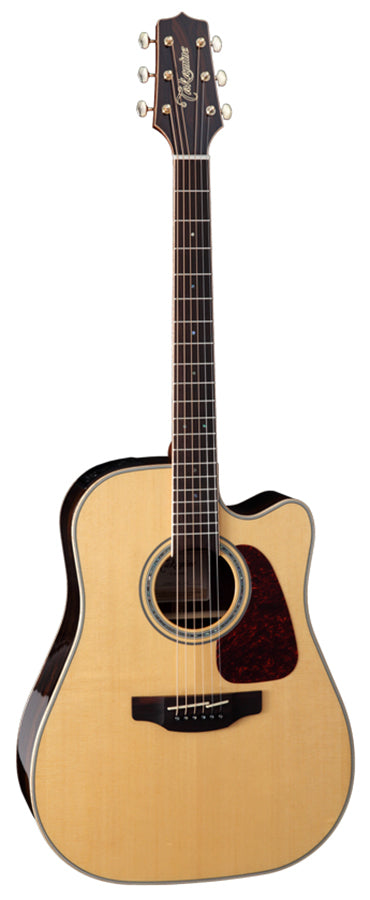 Takamine G90 Series Dreadnought CEZ SERIES AC/EL Guitar with Cutaway in Natural Gloss Finish W/ GIG BAG