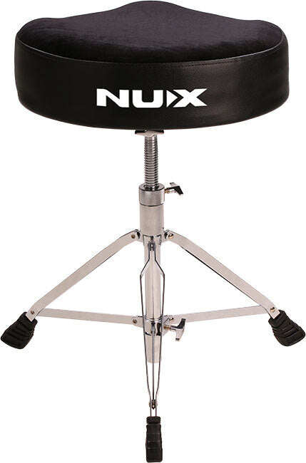 NU-X Double Braced Motostyle Drum Throne | Black