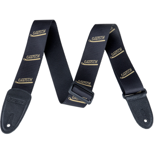 Gretsch Vibrato Arm Pattern Strap Black/Gold