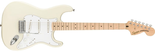 Affinity Series Stratocaster Maple Fingerboard White Pickguard Olympic White