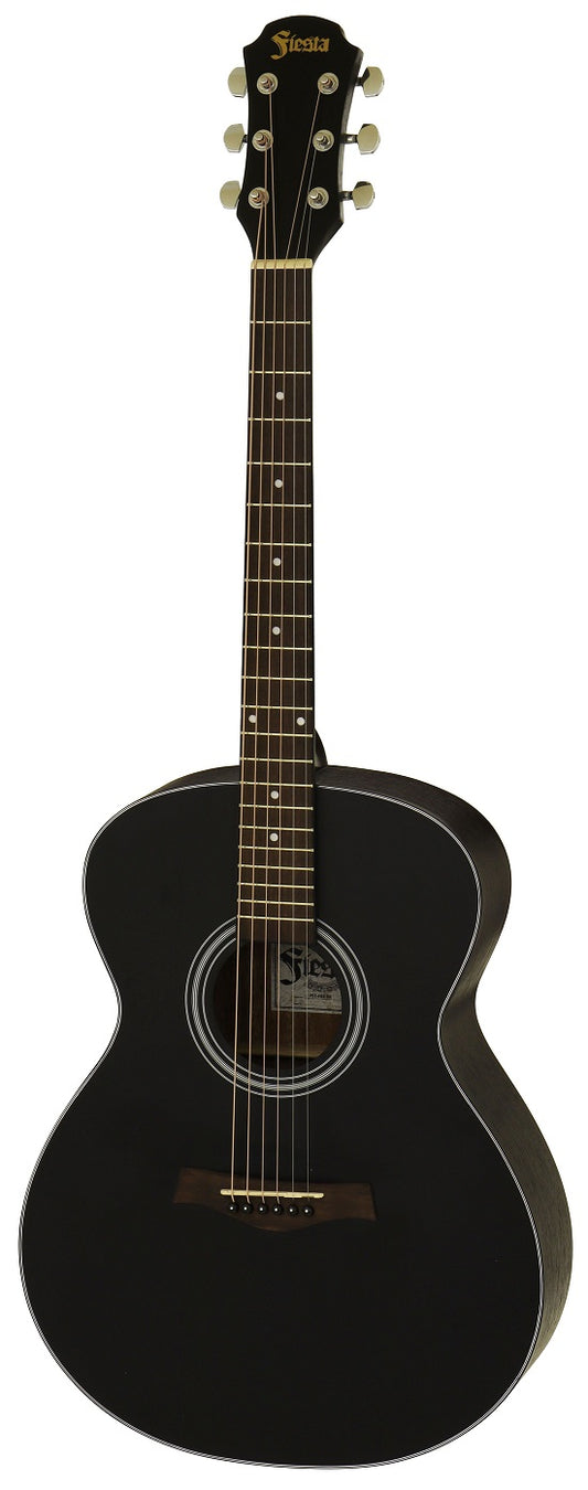 Aria Fiesta Series Traveller Acoustic Guitar in Black Matte Finish