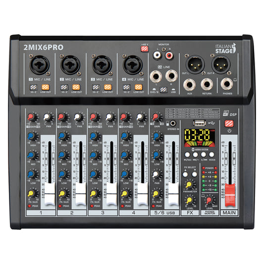 Italian Stage 2MIX6PRO Mixing Desk
