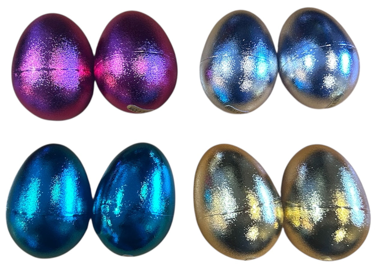 Opus Percussion Egg Shakers in Asst Colours (1-Pair) - Sparkle Finishes