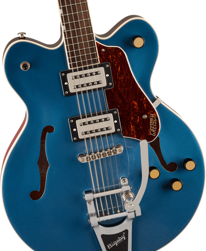 G2622T Streamliner Center Block Double-Cut with Bigsby Laurel Fingerboard Broad’Tron BT-3S Pickups Dark Denim