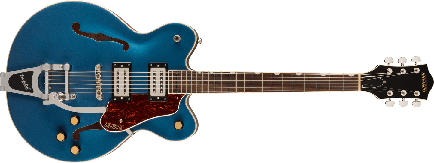 G2622T Streamliner Center Block Double-Cut with Bigsby Laurel Fingerboard Broad’Tron BT-3S Pickups Dark Denim