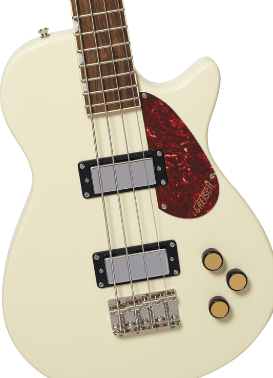 Streamliner Jet Club Bass Single-Cut Laurel Fingerboard Vintage White
