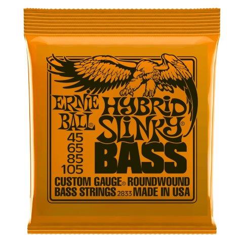 Ernie Ball 45-105 Hybrid Slinky Bass Guitar Set | P02833