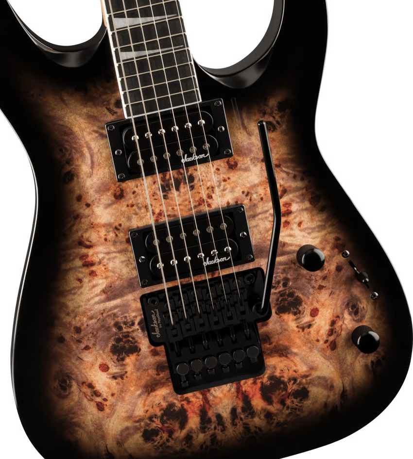 Jackson JS Series Dinky JS32 DKAP | Amaranth | Trasnparent Black Burst