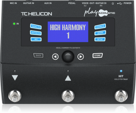 TC HELICON PLAY ACOUSTIC VOCAL PROCESSOR PEDAL