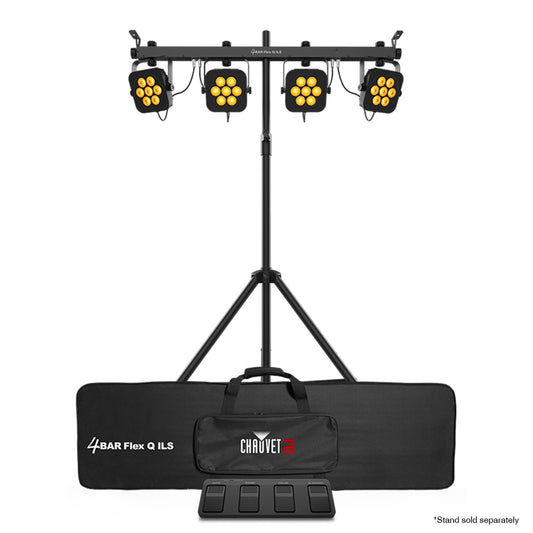 Chauvet DJ 4BAR Flex Quad ILS 4-Par 28x3.5W RGBA LED Par Bar Wash Light with Carry Bag