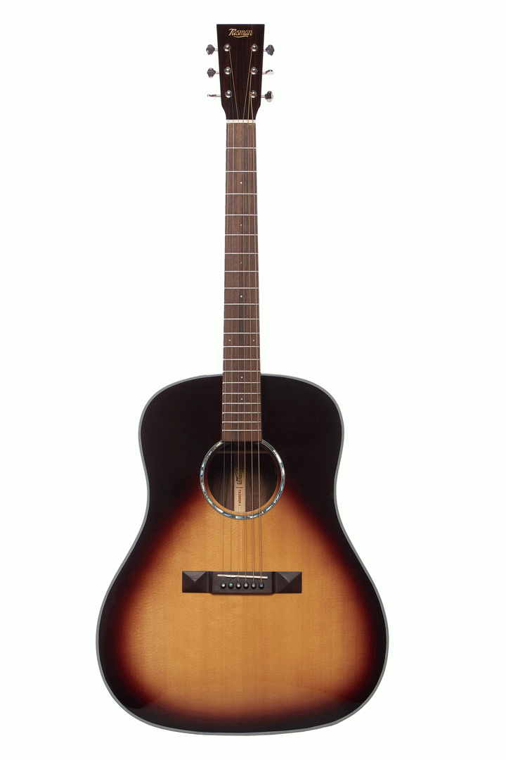 TASMAN TA200D-EL LH DROP SHOULDER AC/EL GTR W/CASE