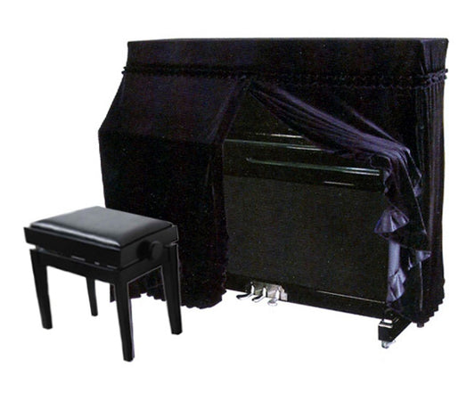 PIANO COVER SUITE UPRIGHT FULL BLACK UP5