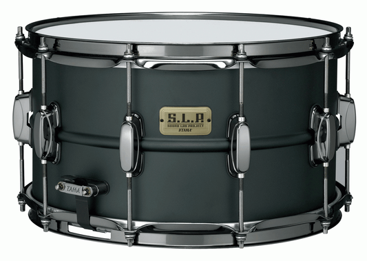 14 X 08 INCH SNARE DRUM STEEL FLAT BLACK LST148