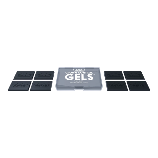Remo Crown Control Gel Drum Heads | 8 Pieces | Smoke