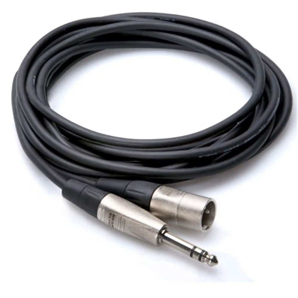 Hosa HSX020 Pro Balanced Interconnect REAN 1/4" TRS To XLRM