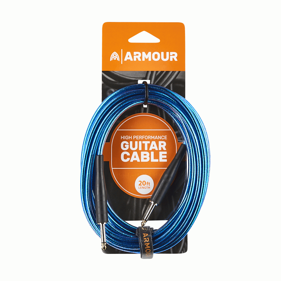 ARMOUR GC20B GUITAR 20FT TRANSPARENT BLUE