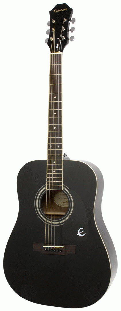 EPIPHONE DR-100 ACOUSTIC GUITAR EBONY