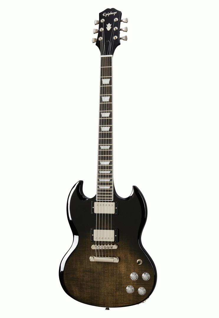 EPIPHONE SG MODERN FIGURED TRANS BLACK FADE