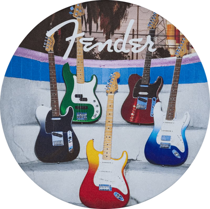 Fender Guitars Coasters 4-Pack Multi-Color Leather
