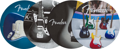 Fender Guitars Coasters 4-Pack Multi-Color Leather