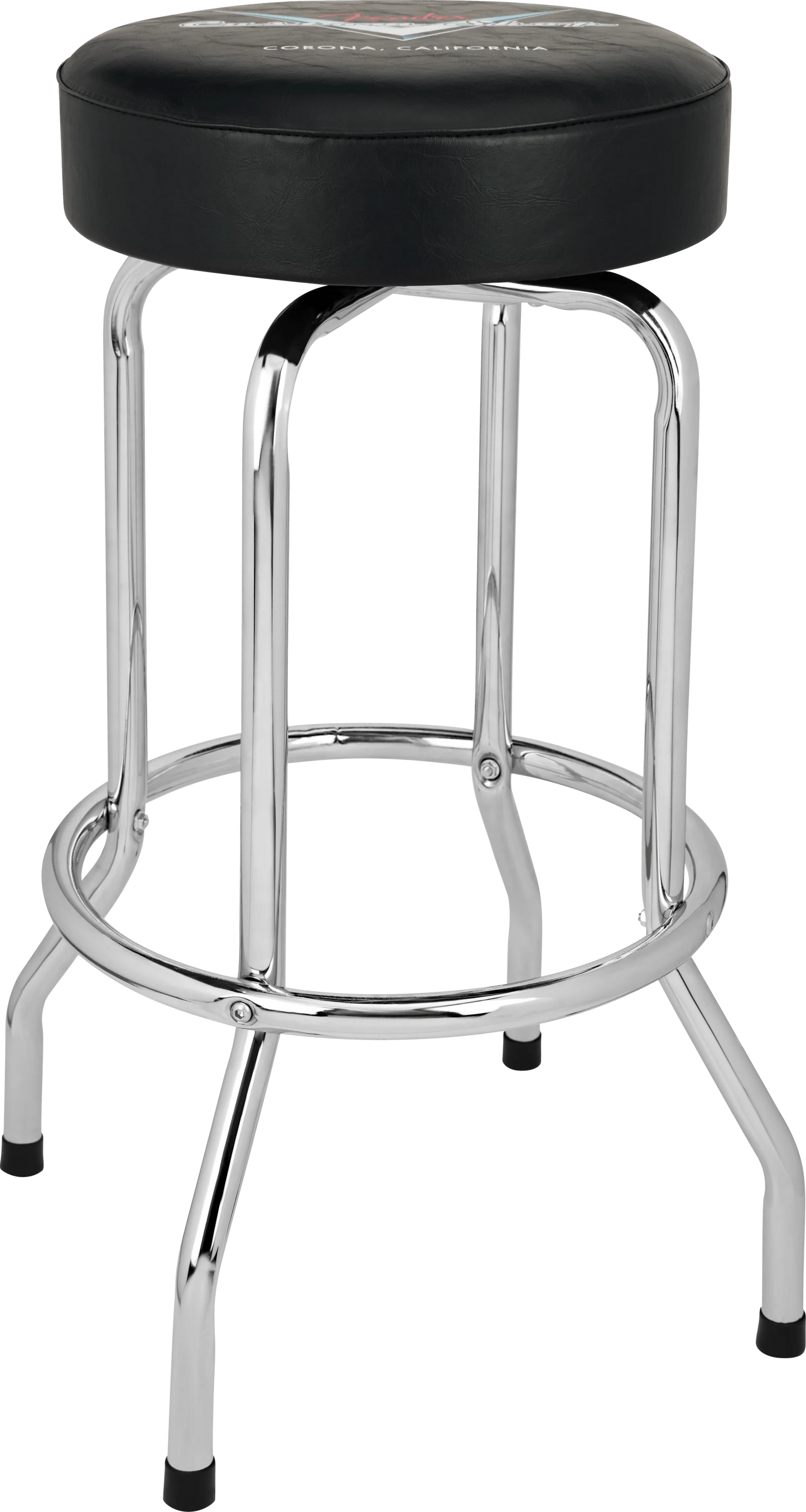 Fender Custom Shop Chevron Logo Barstool Black/Chrome 30