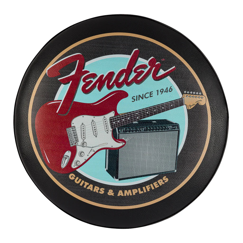 Fender Guitars & Amps Pick Pouch Barstool Black/Black 24
