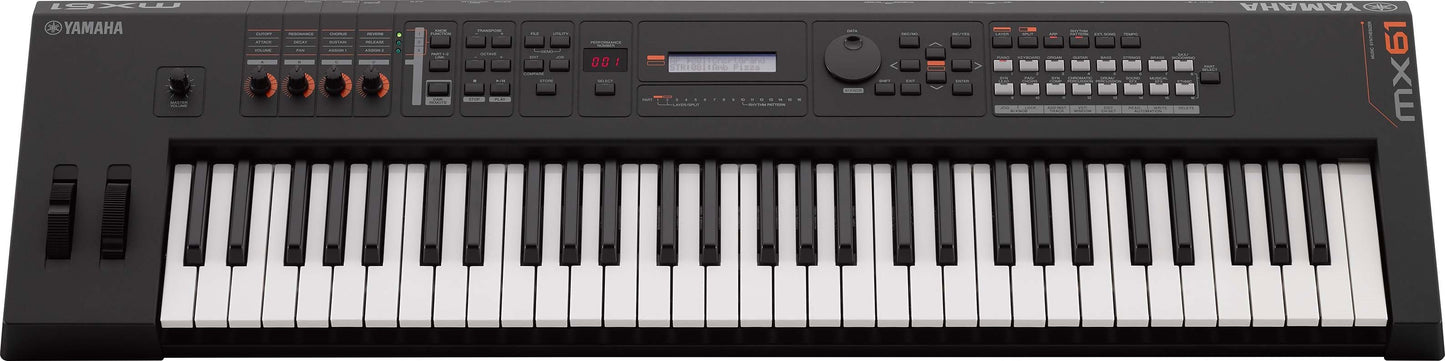 YAMAHA MX61 SYNTHESIZER BLACK