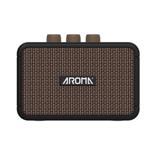 Aroma 5W Electric Guitar Rechargeable Portable Amplifier Black [AG-04}