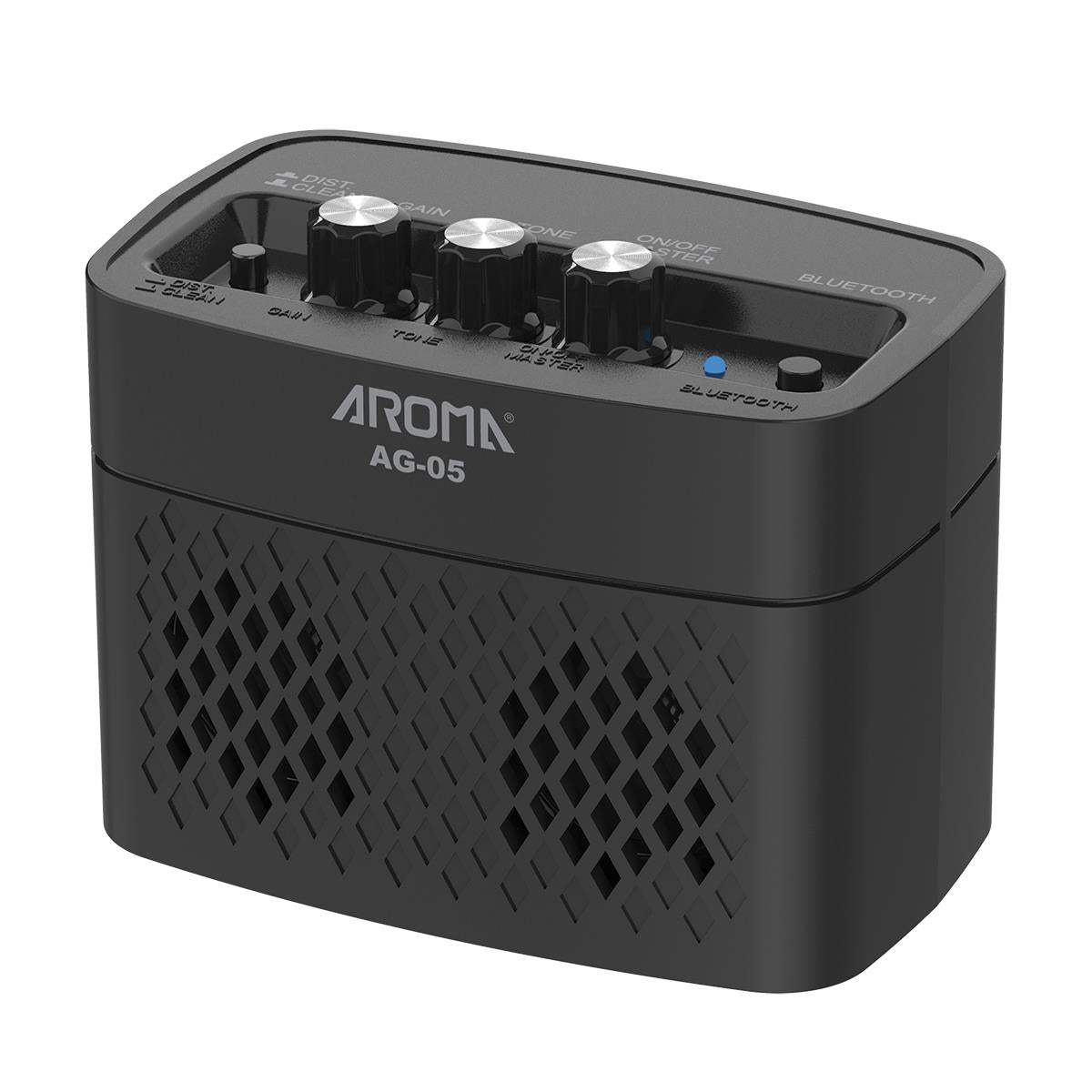 Aroma AG05BK 5W Electric Guitar Rechargeable Portable Amplifier Black