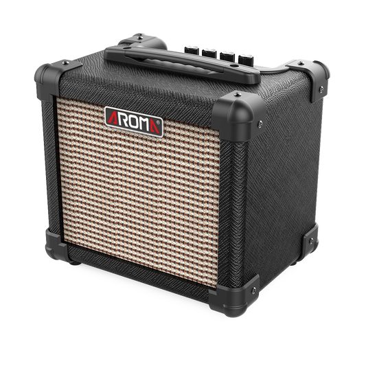 Aroma AG10BK 10W Black Electric Guitar Portable Amplifier