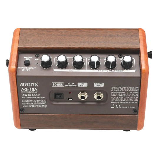 Aroma AG-15A 15W Portable Guitar Amp | Rechargable