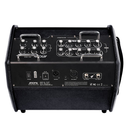 Aroma 80W Acoustic Guitar Rechargeable Amplifier [AG80A]