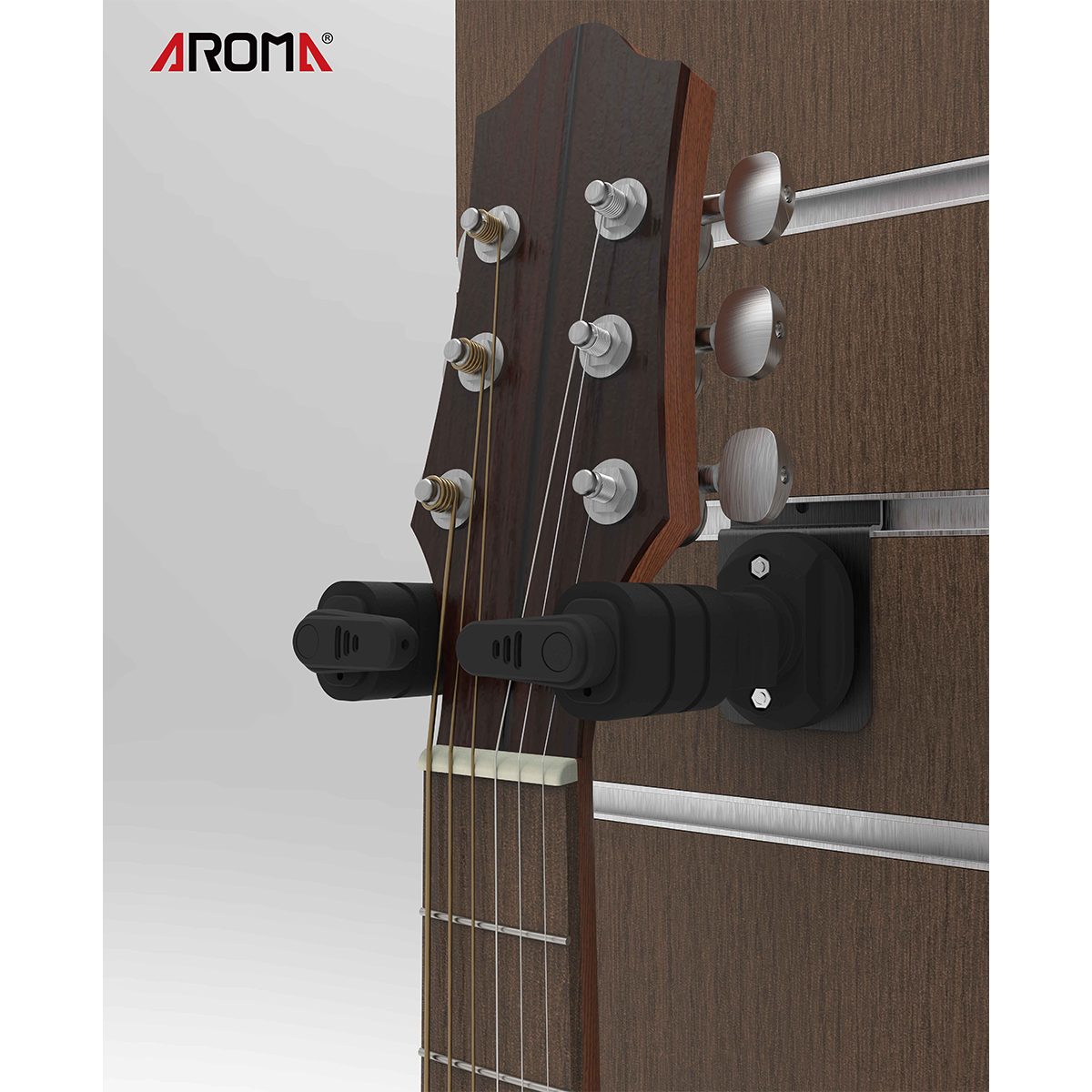 Aroma Locking Guitar Wall Hanger Slat Wall Mount [AH-89S]