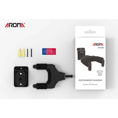 Aroma Locking Guitar Wall Hanger Slat Wall Mount [AH-89S]