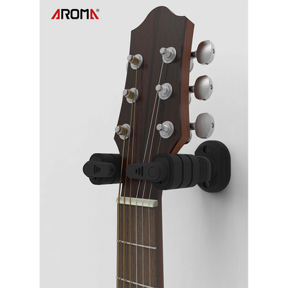 Aroma Locking Guitar Wall Hanger Plastic Wall screw-in Mount [AH-89]