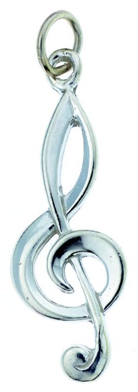 STERLING SILVER CHARMS G CLEF