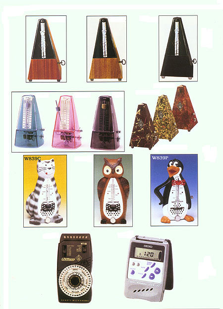 METRONOME PYRAMID STYLE W/BELL KEY WOUND BLACK