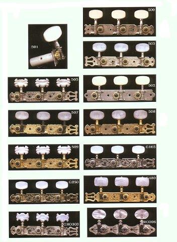 CLASSICAL MACHINE HEADS SINGLES SET NICKEL