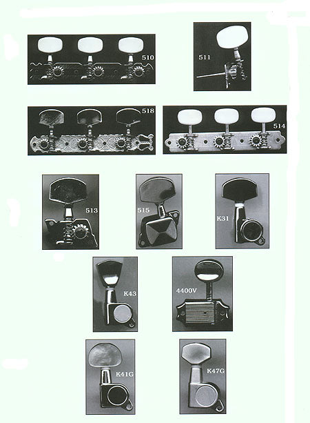 ACOUSTIC MACHINE HEADS 3-A-SIDE SINGLES CHROME